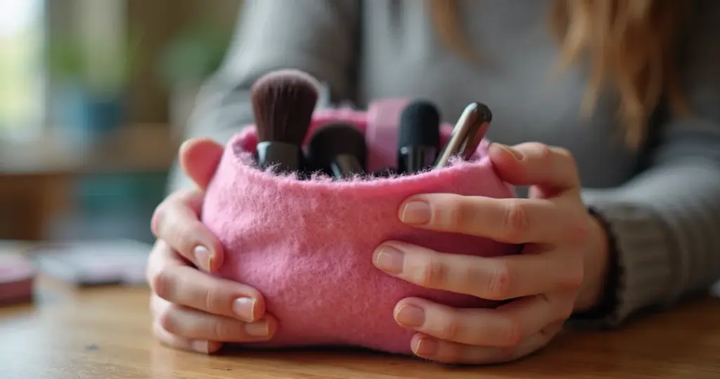 Como Fazer Organizador de Maquiagem de Feltro: Passo a Passo Fácil!