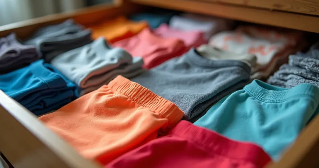 Como Organizar Gaveta de Roupas de Ginástica de Criança: Truque Fácil Como Organizar Gaveta de Roupas de Ginástica de Criança: Truque Fácil