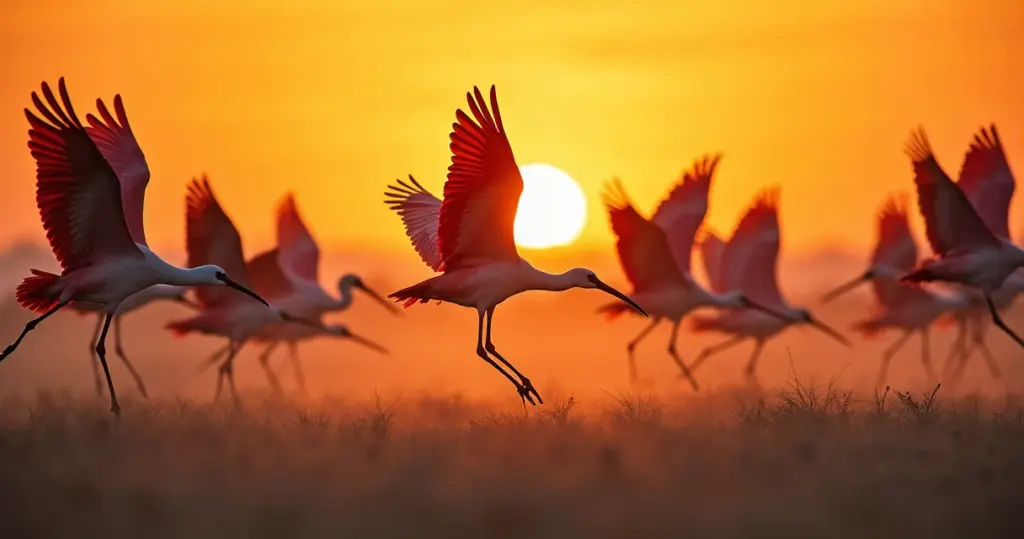 Delta do Parnaíba: Revoada dos Guará Inesquecível ao Pôr do Sol