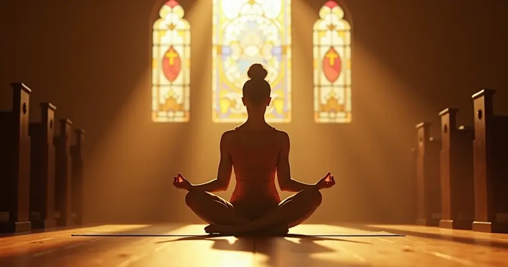 Benefícios de fazer yoga na igreja: como aliviar dores e ansiedade sem sair da fé