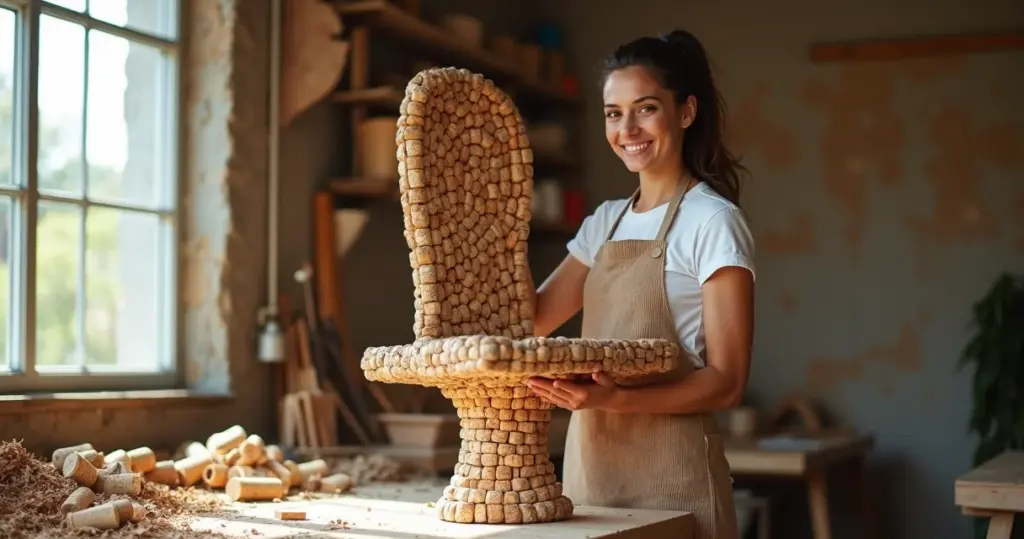 Como fazer cadeira de rolhas: transforme lixo em arte que impressiona