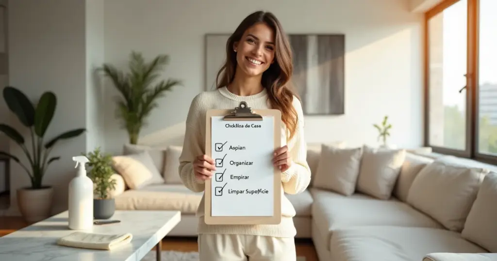 Como fazer check-list de limpeza da casa e acabar com o caos em minutos