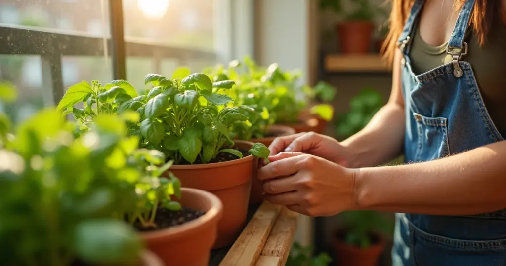 Como fazer horta vertical em varanda pequena e colher temperos em 1m²