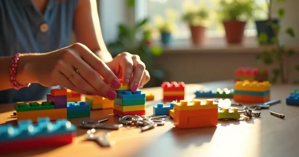 Como fazer porta chaves de lego que organiza chaves e vira decoração