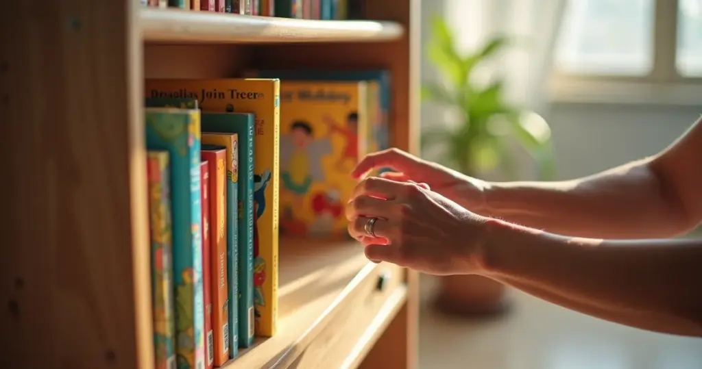 Como fazer prateleira de livros infantil que ensina autonomia ao seu filho
