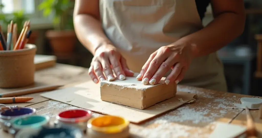 Como fazer um organizador de escritório de biscuit que organiza e personaliza sua mesa