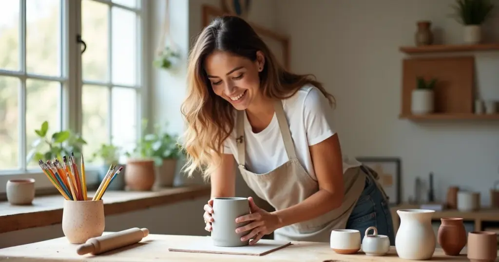 Como fazer um porta-lápis de argila sem forno e gastando pouco