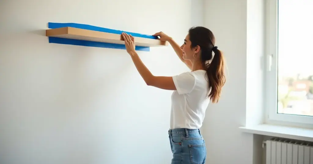 Como instalar prateleira invisivel: o truque da fita crepe que ninguém te conta