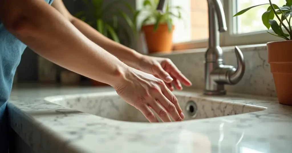 Como limpar pia de mármore manchada com bicarbonato em 15 minutos