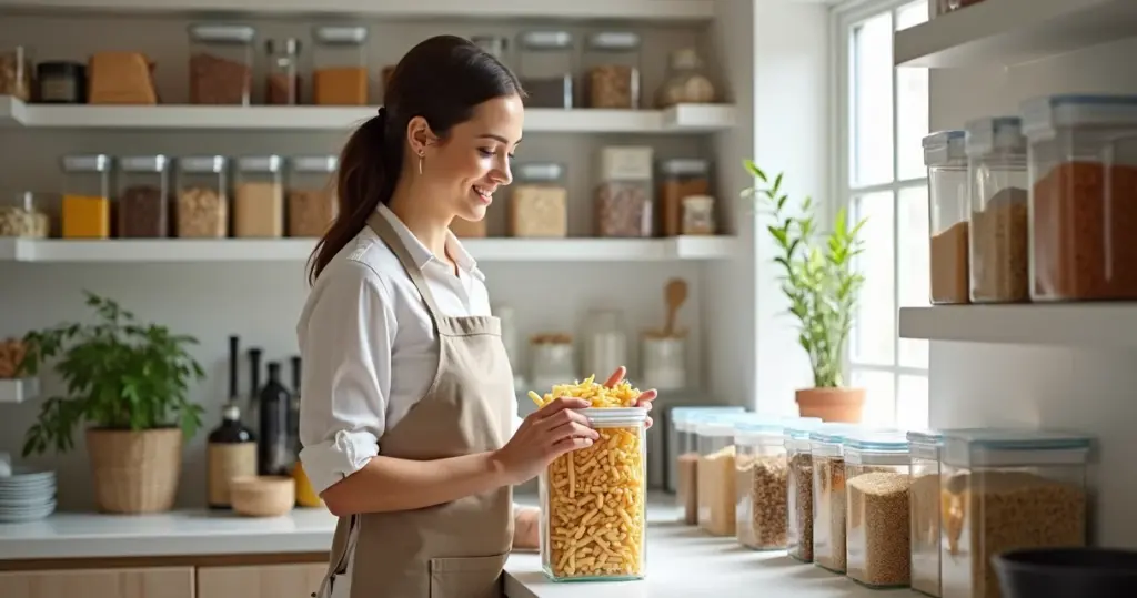 Como organizar a despensa com potes hermeticos e acabar com o caos