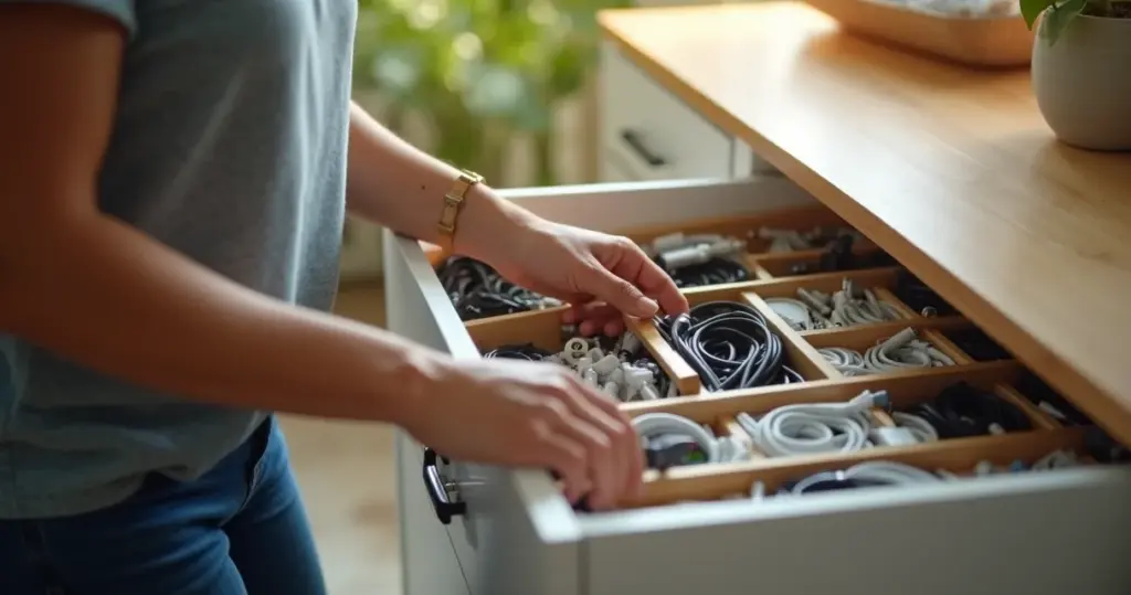 Como organizar a gaveta de adaptadores e nunca mais perder um cabo