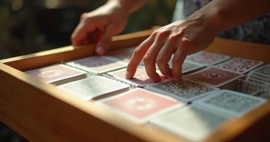 Como organizar a gaveta de baralho e evitar que suas cartas amassem
