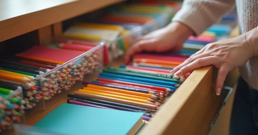 Como organizar a gaveta de material escolar em 30 minutos e nunca mais perder nada