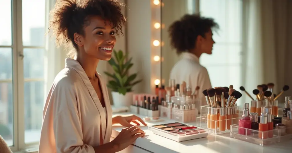 Como organizar maquiagem na penteadeira e ganhar 10 minutos no dia