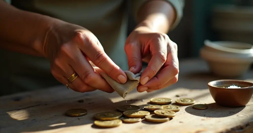 Como tirar azinhavre de moedas sem perder 90% do valor Como tirar azinhavre de moedas sem perder 90% do valor