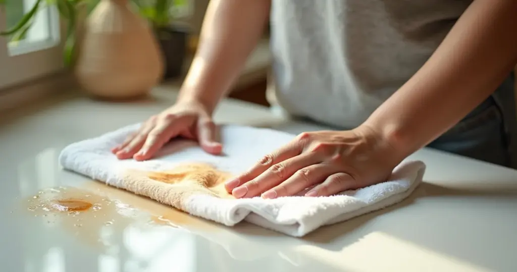 Como tirar mancha de café da toalha com 3 itens da sua cozinha