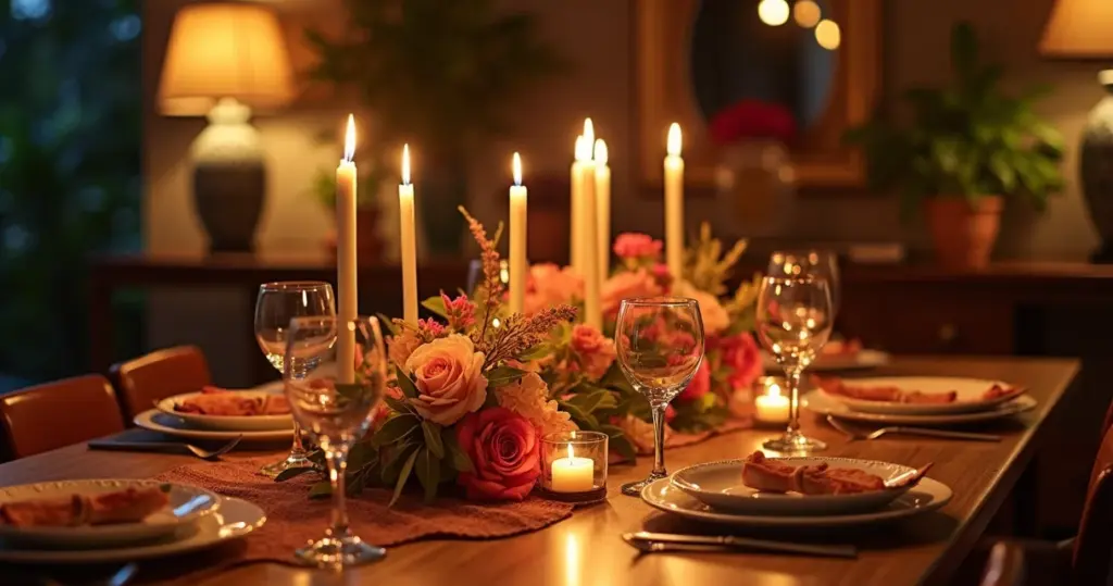 27 Ideias de Decoração de Mesa para Jantar Romântico que Criam Intimidade