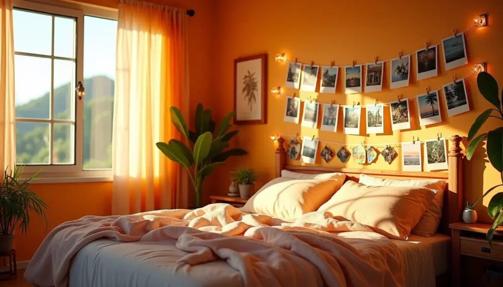 45 Ideias de Decoração de Quarto com Fotos Polaroid que Transformam o Ambiente