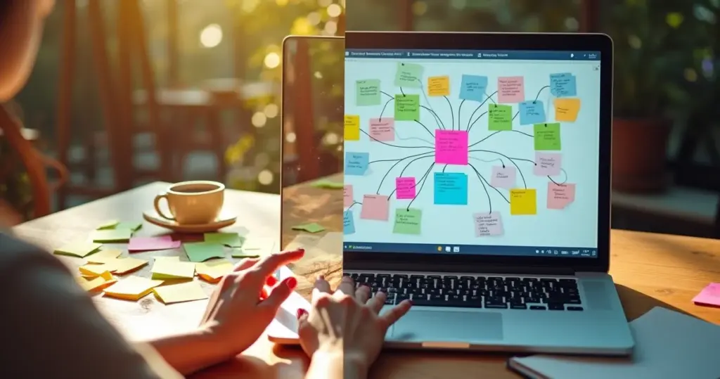 Ferramentas de mapa mental online que organizam seu caos mental em segundos