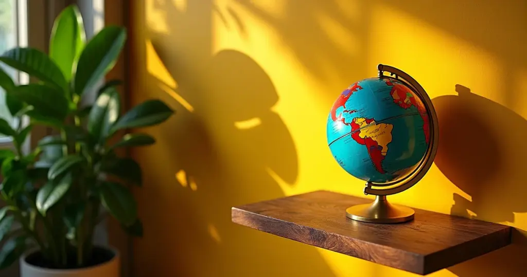 Ideias de Decoração com Globos Terrestres para Cada Cômodo