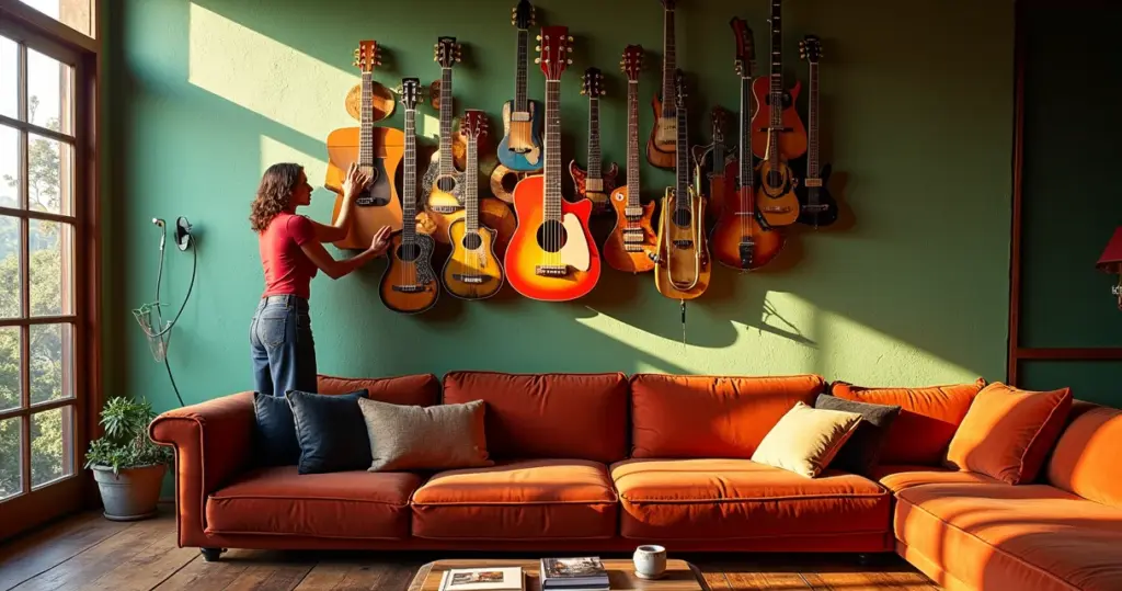 Ideias de decoração com instrumentos musicais: transforme em arte