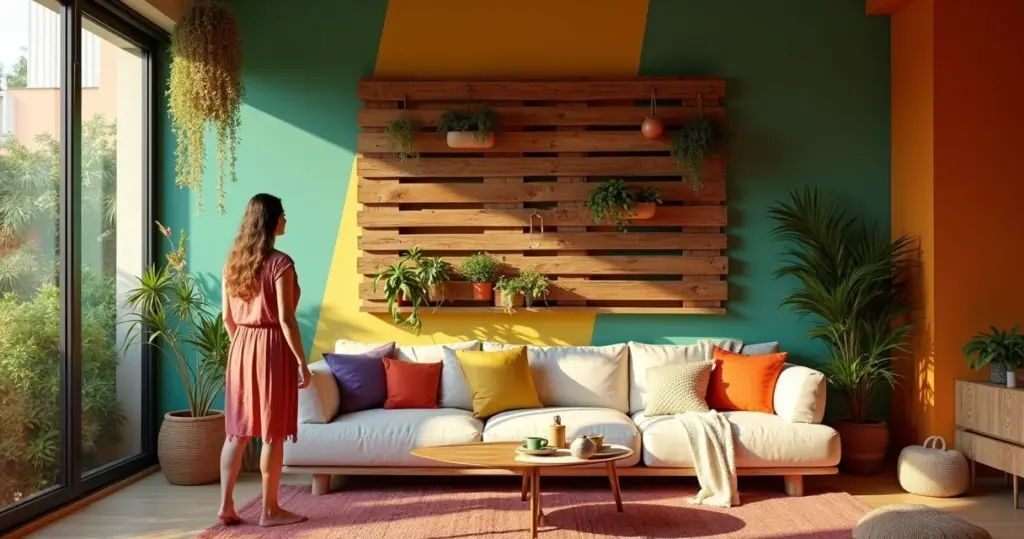 15 Ideias de Decoração com Pallets na Parede que Vão Transformar Seu Espaço