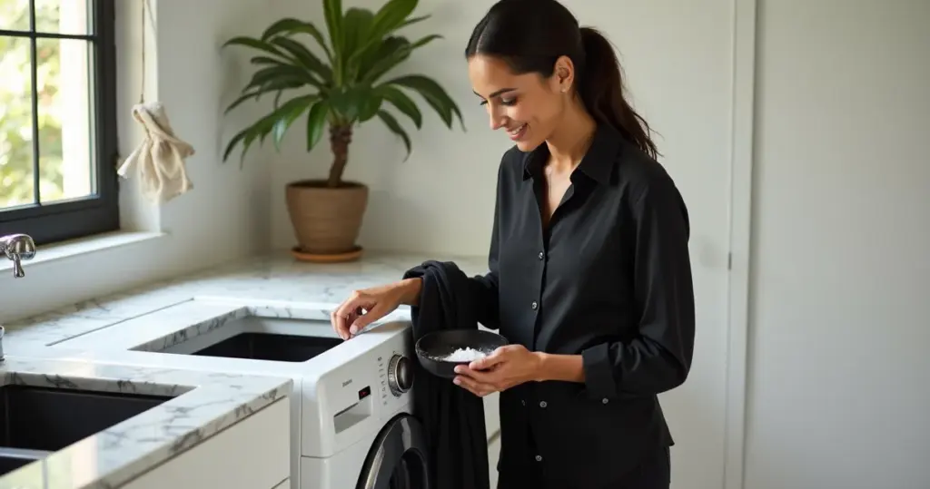 Lavar roupa preta sem desbotar: método com sal que mantém o preto vivo Lavar roupa preta sem desbotar: método com sal que mantém o preto vivo