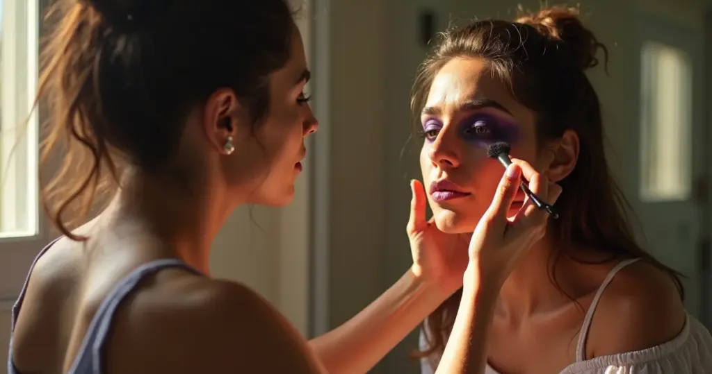 Maquiagem Halloween bruxa simples com produtos da sua necessaire