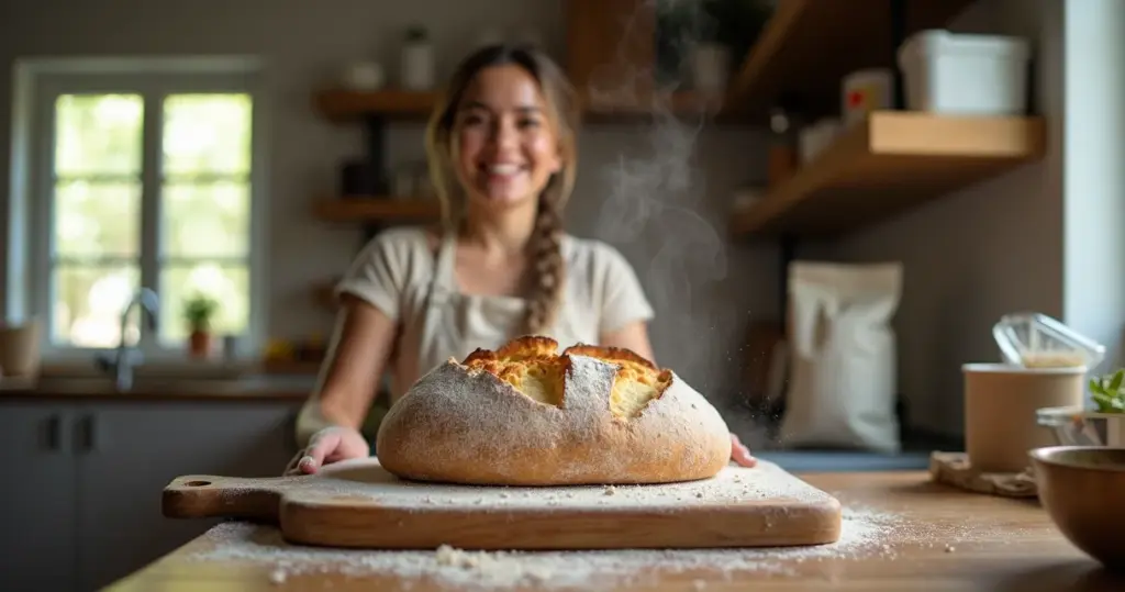 Pão Caseiro Fácil e Econômico: Crocante por Fora, Macio por Dentro em 30 Min
