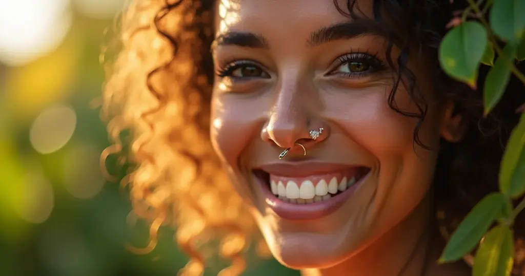 Piercing no nariz: argolinha ou ponto? O segredo da escolha certa