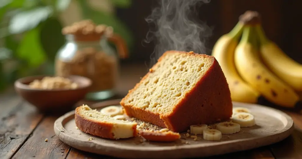 Receita de bolo de banana integral fofinho que não fica seco