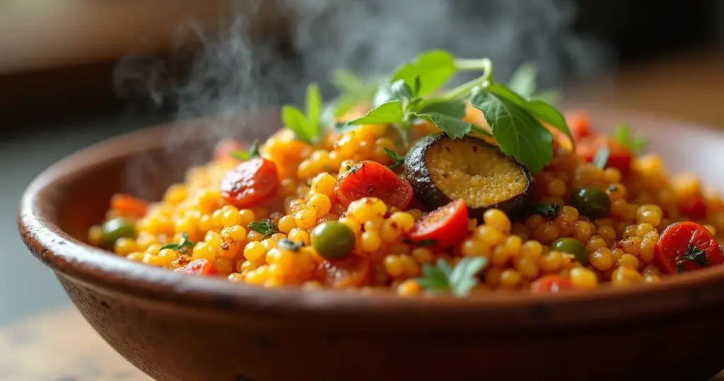 Receita de cuscuz marroquino com legumes: soltinho em 25 minutos Receita de cuscuz marroquino com legumes: soltinho em 25 minutos