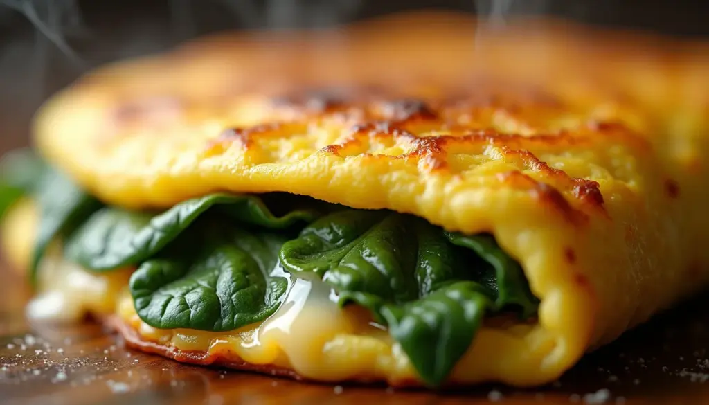 Receita de Omelete com Espinafre Perfeita em 10 Minutos